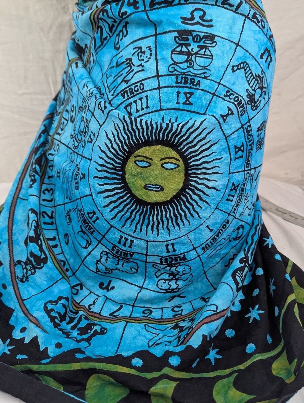 Sun & Zodiac Scarf Wrap NWOT